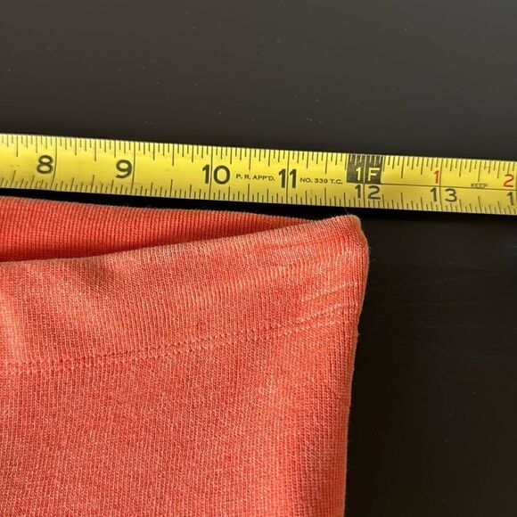 NWOT Free People High Rise Leggings Orange Peach Drawstring XS/S Gym Activewear - Picture 8 of 15